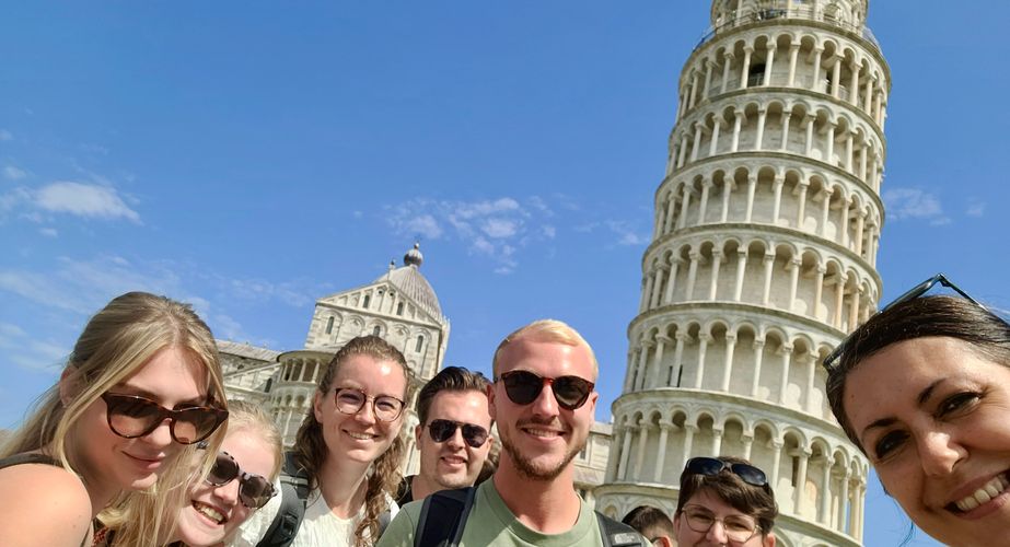 Selfie toren van Pisa